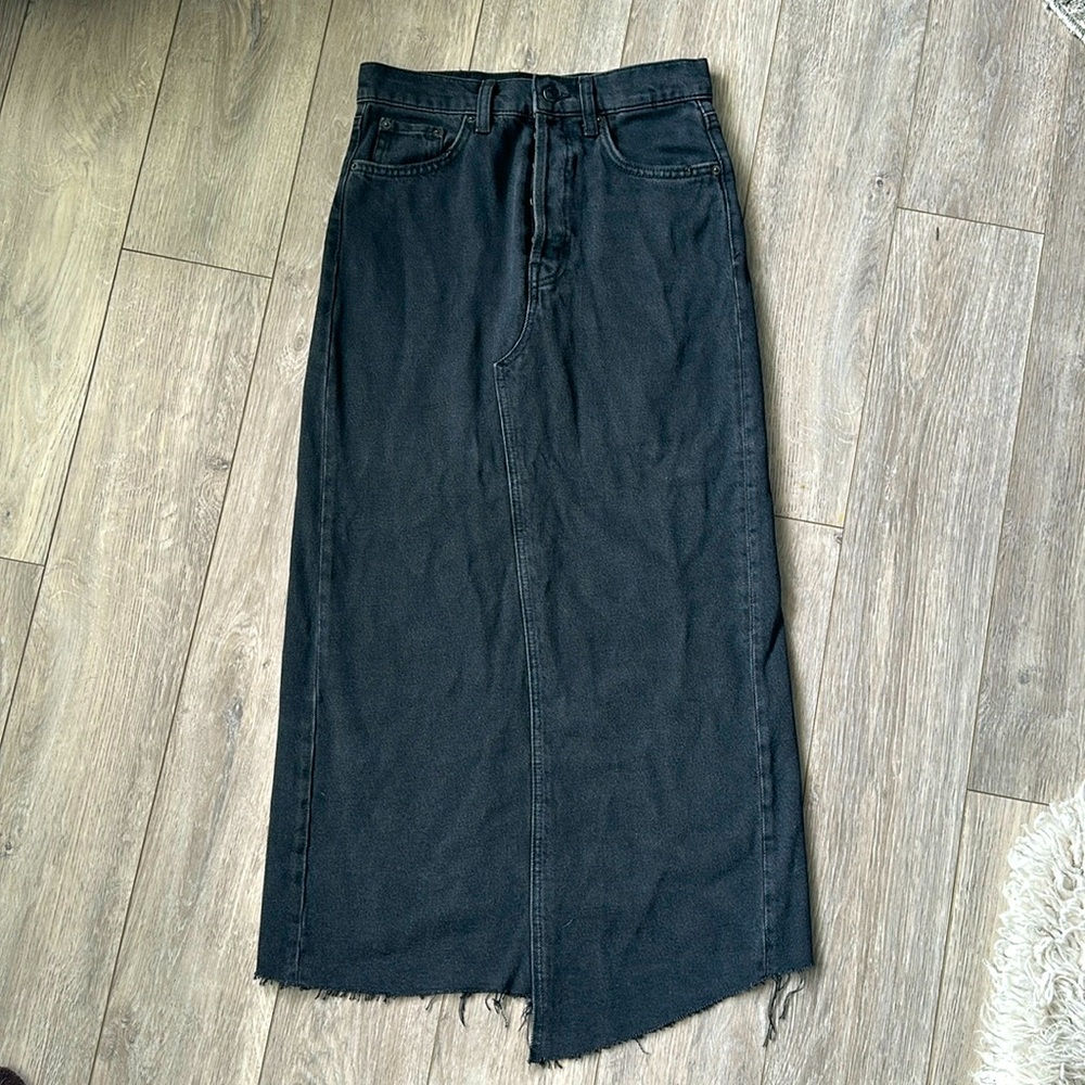 Denim Zara Maxi Skirt